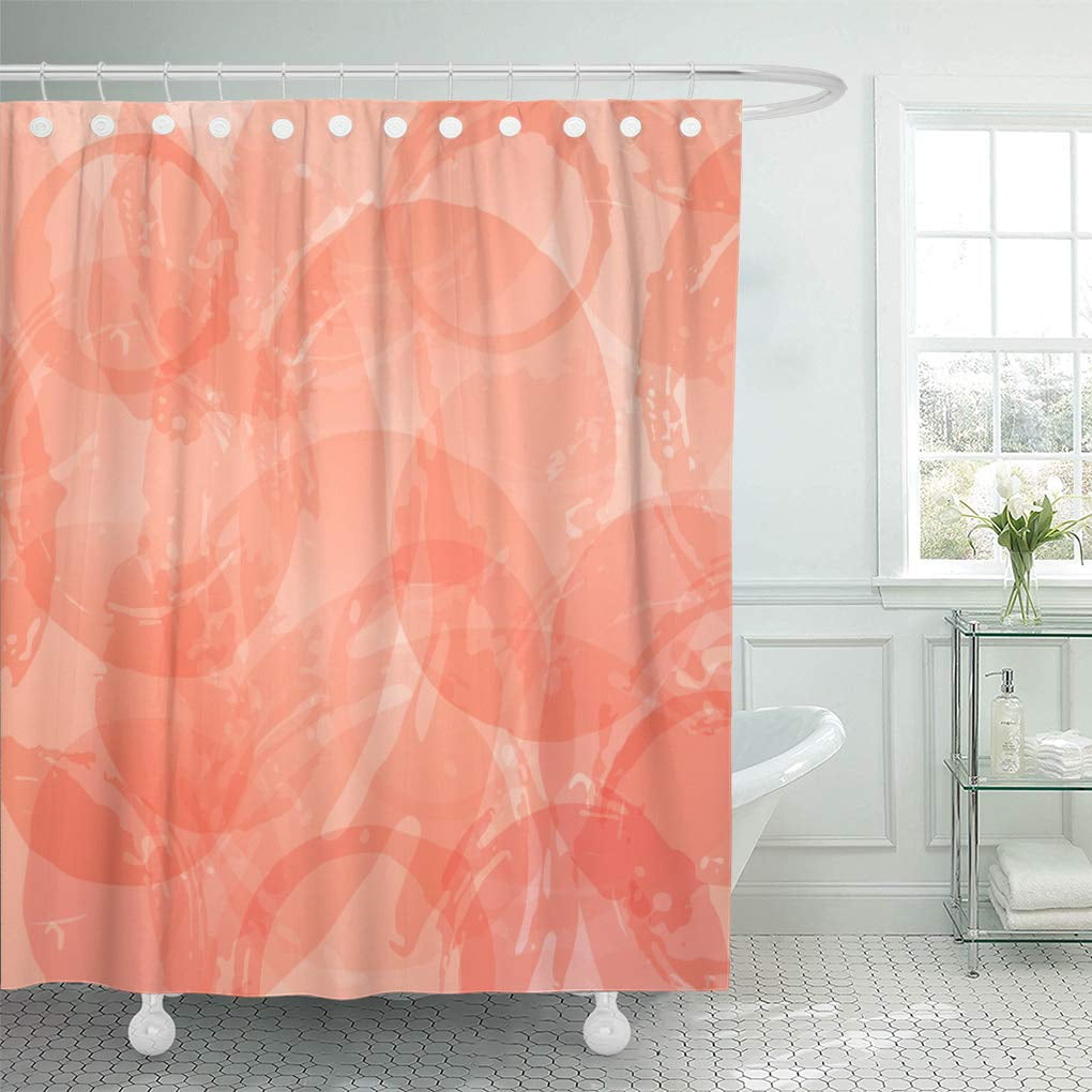 KSADK Glass Pink Food Wine Stains Color Rose Red Shower Curtain