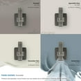 thumbnail image 6 of Amerock Bronx Contemporary Single Prong Gunmetal Wall Hook, 6 of 10
