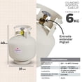 thumbnail image 2 of Tanque portátil para gas LP 6KG Flamineta FL-TAN-C0006, 2 of 6