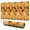 Halloween Icons Pattern, variant on Long Mouse Pads for Desk,Halloween Icons Collage Pattern Desk Mats on Top Of Desks, Desk Mouse Pad Extra Large with 3mm Non-Slip Base and Stitched Edge for Gaming,Office,Work,Home 47.3x23.6in