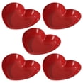 thumbnail image 2 of Bandeja de corazón de 5 piezas para aperitivos, reutilizable, para guardar frutas, para servir frutas, postres y uso doméstico., 2 of 6