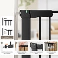 thumbnail image 3 of 29.5-51.6'' Extra Wide Pet Gate, 30''H Safety Doorway Gates Pressure Mounted,Black, 3 of 11
