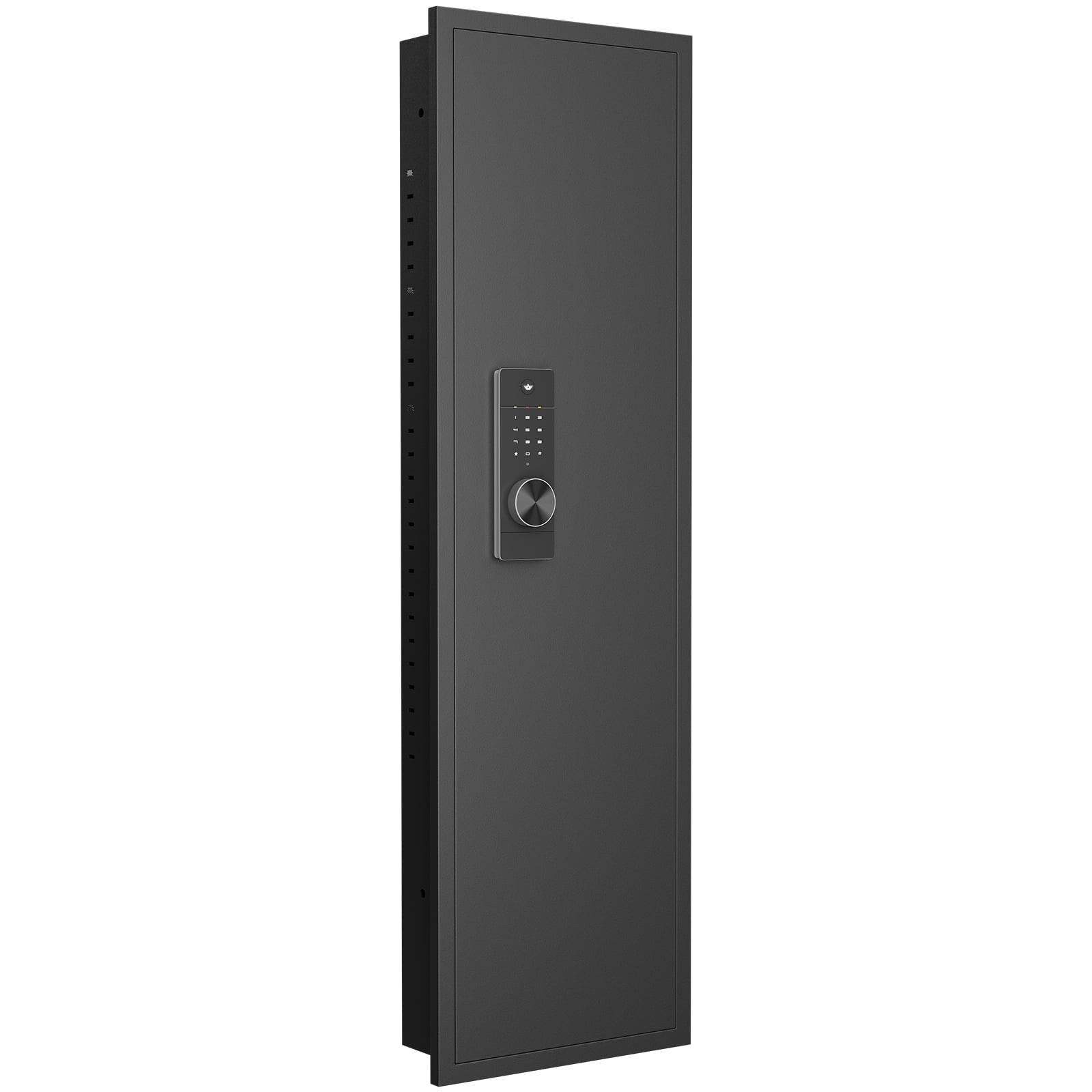 53" Passwod Touch Panel In-Wall Safe,Hidden Wall Gun Safe for Rifles with Adjustable Shelves,Assembled Storage Multifunctional Wall Safe for Firearm and Valuables (Black-Digital) 41203