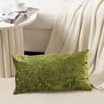 thumbnail image 3 of Home Soft Things Crushed Velvet 2 Piece Throw Pillow Cover Set - Avocado - 14" x 26", 3 of 7
