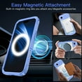 thumbnail image 5 of Casetego for iPhone Air Magnetic Case,[Compatible with Mag-safe] Full Body Shockproof with Built-in Screen Protector Drop Protective Phone Cover,Blue, 5 of 8