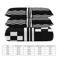 thumbnail image 2 of 3 Pcs Soft Bedding Set, Includes 1 Duvet Cover with Zipper And 2 Pillow Shams,Stylish Black And White Check And Stripes King(102"×90"), 2 of 8