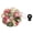 Rose Garden, variant on Riousery Wrist Pin Cushion Safe Convenient Hands Free Sewing Needle Pad Floral Pincushion Rose Garden