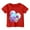 Red, variant on WOYY Toddler Girls Dinosaur T-Shirt Short Sleeve Round Neck T Shirt Summer Casual Tee Top