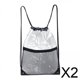 thumbnail image 1 of 2 Bolsas Transparentes Con Cordón, Bolsa Deportiva Portátil Con Cordón Para Gimnasio, Viajes, Deportes, 1 of 8