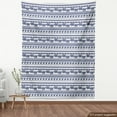 thumbnail image 4 of Ambesonne Underwater Fabric by the Yard Upholstery, Ethnic Ornate Marine Art, 1 Yard, Indigo White, 4 of 5
