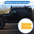 thumbnail image 2 of Unique Bargains Reflective Bumper Decal Diamond Orange Arrow Rhombus Grid Reflective Car Sticker Personalized Decoration Vehicle Body or Door or Window /Dashboard, 2 of 7
