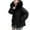 Black, variant on TFEOQRY Fashion Women Cotton Padded Coats Casual Comfortable Long Sleeve Hooded Pocket Drawstring Parkas Olive Green
