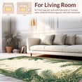 thumbnail image 2 of ODIKA 6'x9' Machine Washable Non-Slip Area Rug, Vibrant Nature Inspired Leaf High Traffic Rug, Beige, 29336, 2 of 7
