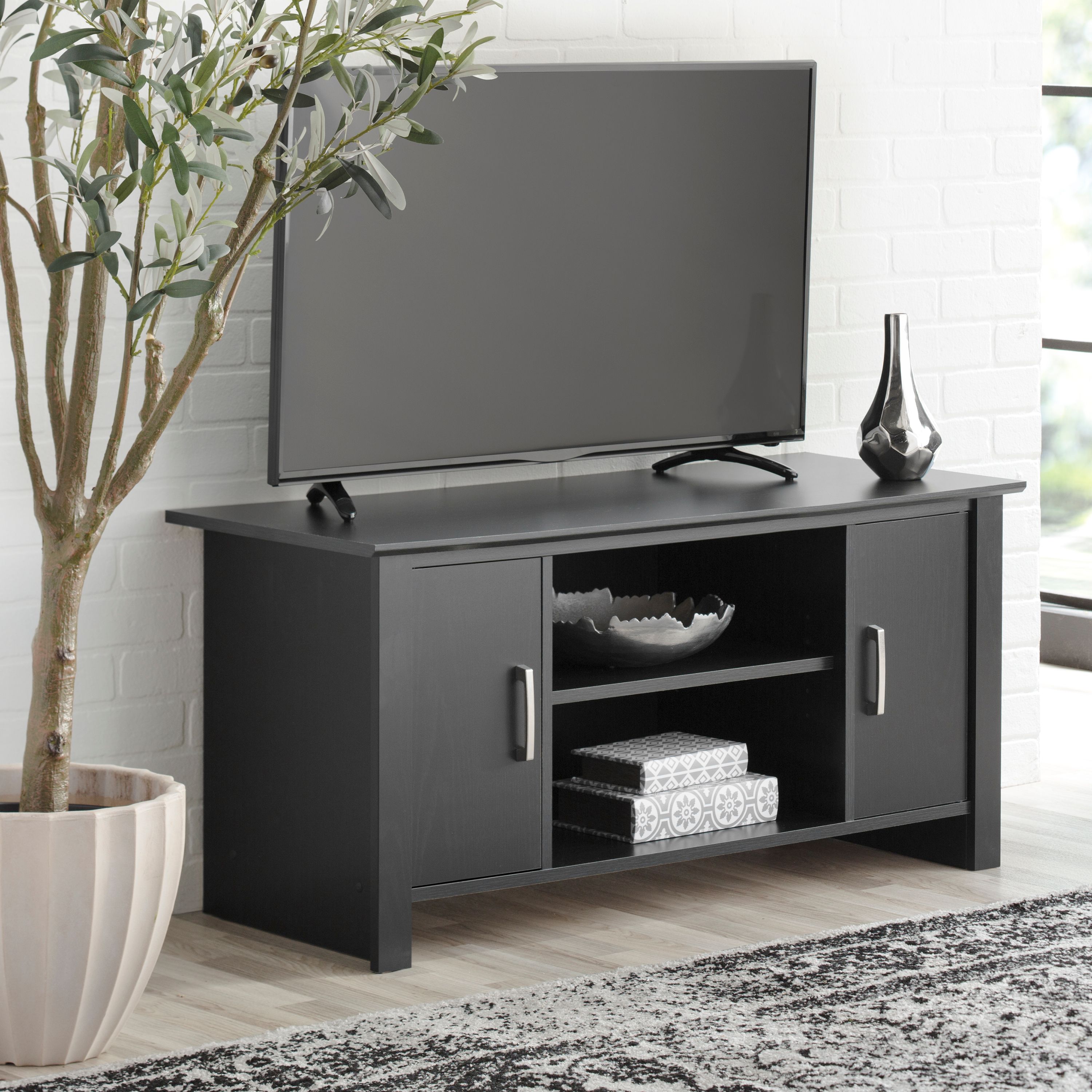 Mainstays TV Stand for Flat Screen TVs up to 47", Blackwood Finish - image 5 of 5