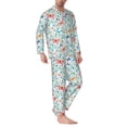 thumbnail image 2 of Sikiie Butterflies Mens Pajama Set, Soft Warm Long Sleeve Sleepwear, Cozy Button-Down Pjs for Men-X-Large, 2 of 7