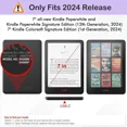 thumbnail image 2 of Case for 7" Kindle Paperwhite (12th Generation, 2024 Release) & Kindle Colorsoft Signature Edition, Slim Lightweight PU Leather Protective Cover with Auto Wake/Sleep, 2 of 7