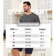 thumbnail image 6 of EA'S SECRET Men's Undershirts Bamboo Moisture-Wicking Crewneck T Shirts, Slim Fit Stretch Soft Tees for Men, 3 or 6 Pack(Heather Blue/Heather Gray/Heather Red,2XL), 6 of 7