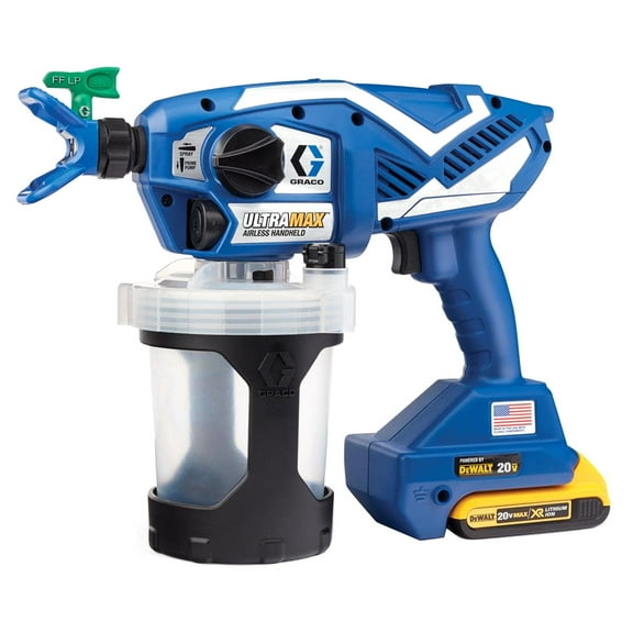 Graco 17M367 Ultra Max Cordless Handheld Airless Paint Sprayer, Blue & White