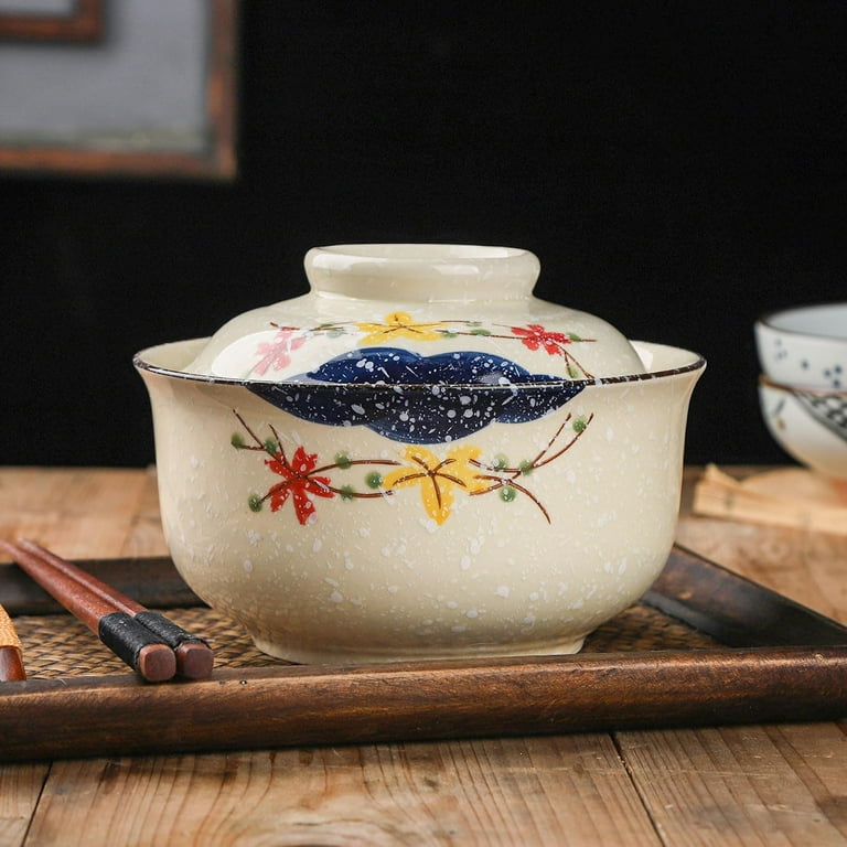 Ceramic Ramen Bowl with Lid, 25 Oz Big Bowl for Noodles, Soup Ceramic Ramen Bowl with Lid, 25 Oz Big Bowl for Noodles, Soup