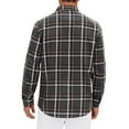 thumbnail image 2 of Alimens & Gentle Mens Flannel Shirts Casual Button Down Long Sleeve Plaid Shirts With Pocket Regular Fit Cloth For Winter, 2 of 7