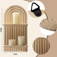 thumbnail image 2 of Naiovety Estante de pared Baño de madera Amplia gama de aplicaciones Regalos para amigos y familiares Estantes de pared Decoración del hogar B, 2 of 6