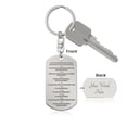 thumbnail image 5 of Ten Commandments German 10 Gebote Halskette Engraved Dog Tag Bible Keychain Stainless Steel or 18k Gold, 5 of 11