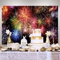 thumbnail image 2 of Colorido tapiz con fuegos artificiales para celebrar el Año Nuevo, 150 x 100 cm, 2 of 2