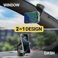 thumbnail image 5 of Scosche MPQMWD-SP1 Charge Pro Qi2 MagSafe 15W Fast Wireless Car Charger Dash/Windshield Mount Black, 5 of 12