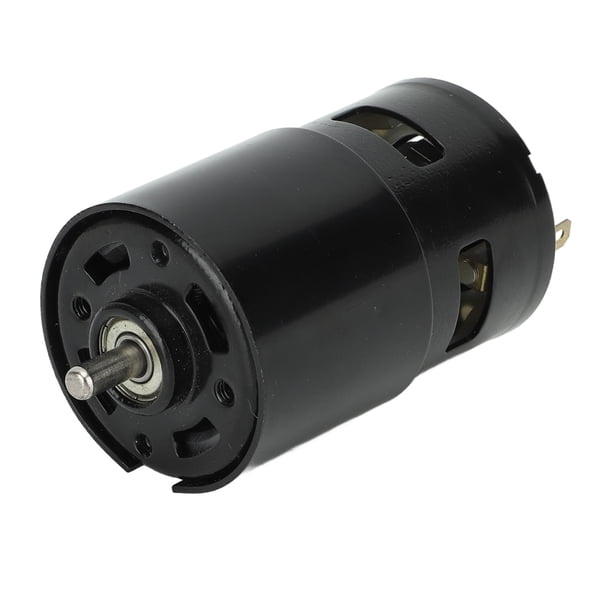 Motor De CC, Motor Eléctrico De Bobina De Cobre Rojo De Velocidad Rápida De Eje Redondo De 12 V De Alta Torsión De 12000 RPM Para Herramientas Eléctricas Ventilador De Transmisión Mecánica