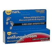 Sunmark Antifungal Cream Miconazole Nitrate 2% Athletes Foot, 1oz, 4-Pack