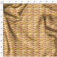 thumbnail image 4 of Soimoi Ikat Print, Poly Taffeta Fabric, Decor Sewing Fabric by The Yard 56 Inch Wide, Decorative Fabric for Outdoor Upholstery, Umbrellas and Home Accents, Yellow, 4 of 6