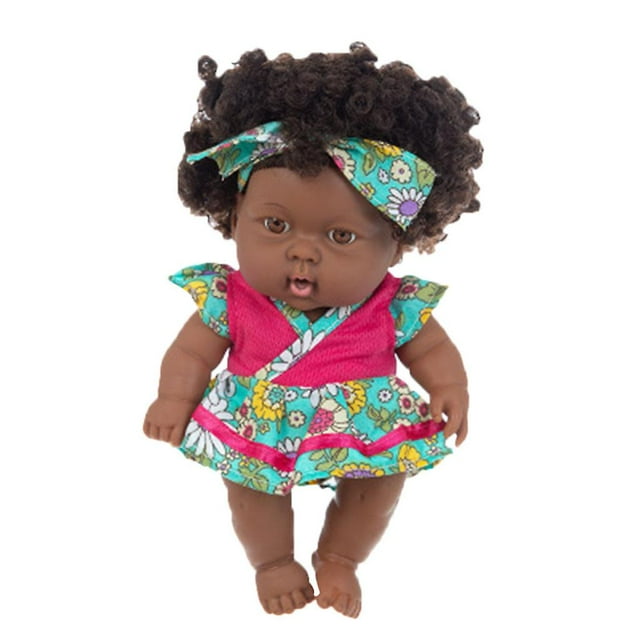 Juguete de vinilo para bebés HUOGUO, negro, africano y negro, 20 cm