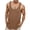Brown, variant on Mens Tank Tops Athletic Workouts Comfortable Breathable Versatile Fitness Apparel Spring Summer White Shirts XL
