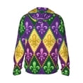 thumbnail image 3 of Sigee Mardi Gras4 Print UPF50+ Men's Sun Protection Hoodie Shirt SPF UV Shirt Long Sleeve Fishing Outdoor Lightweight, S-3XL, 3 of 9