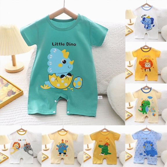 Baby Boys Girls Solid Color Romper Infant Ruffle Sleeve Bodysuit One Piece Outfit Toddler Jumpsuit clothes 6-12 Months 12-24 Months 2t 3t 4t 5t 6t 7t 8t 9t Children 9-12 Months