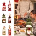 thumbnail image 4 of Cubierta antipolvo para botella de vino, adornos navideños para mesa de cena, regalo de Navidad, adorno para árbol de Año Nuevo, 2024, 4 of 4