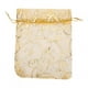 thumbnail image 3 of 100 piezas de bolsas de organza de 9 x 12 cm, bolsas de regalo de boda de oro para joyería Bolsas de organza de regalo de caramelo Bolsas de tela para recuerdos y joyas de boda Ecomeon no, 3 of 6