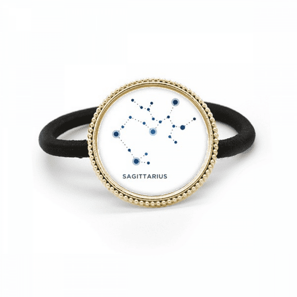 Sagittarius Constellation Sign Zodiac Silver Metal Hair Tie And Rubber Band Headdress