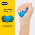 thumbnail image 2 of Dr. Scholl's Hand Therapy Set Soft Medium Firm Resistance Balls for Stress Relief, 3 Piece, 2 of 7