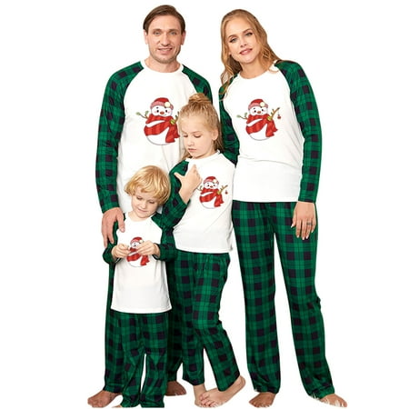 

Dezsed Christmas Pajamas for Family Parent-Child Warm Christmas Suit Striped Stitching Home Clothes Pajamas Long-Sleeved Trousers Two-Piece Set（Mom）