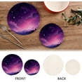 thumbnail image 4 of GZHJMY Purple Space Field Trivets Pot Holders Set of 2 Decoration Potholders Pure Cotton Thread Weave Trivets, Coasters, Placemats, Spoon Rest for Cooking for Kitchen Pans Bowl Teapot, 4 of 7