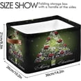thumbnail image 3 of GZHJMY Christmas Tree Star Storage Bin for Toy Storage Basket Dirty Clothes Sundries Office Home Closet Shelf Cube Box Waterproof Laundry Basket Collapsible Organizer, 3 of 7