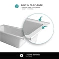 thumbnail image 6 of Fine Fixtures  Tile-In White Fiberglass/Acrylic Soaking Bathtub with Built-in Tile Flange Right Hand Drain 60x32, 6 of 13