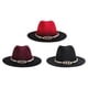 thumbnail image 1 of Sombrero Fedora de 3 uds para hombres y mujeres, sombreros de , ropa de para actuaciones de fiesta, niñas, vaquero,, 1 of 9