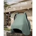 thumbnail image 2 of Cubre Asiento para Bebé Blissful Diary 2 en 1 Muselina para Lactancia Verde Roma, 2 of 7