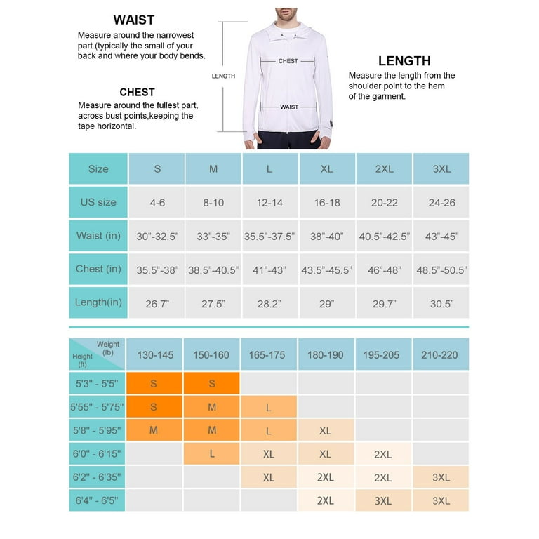BALEAF Men's Long Sleeve running Shirts Full Zip UPF 50+ Jacket Hoodie with  Pocket for Hiking Workout White Xl 