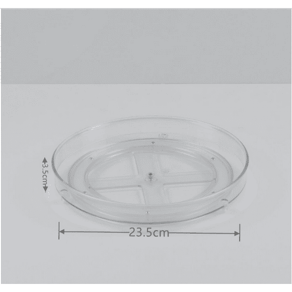 Hongchun cupboard turntable, clear plastic turntable 23.6*3.5cm