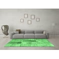 thumbnail image 3 of Ahgly Company Indoor Square Patchwork Emerald Green Transitional Area Rugs, 4' Square, 3 of 4