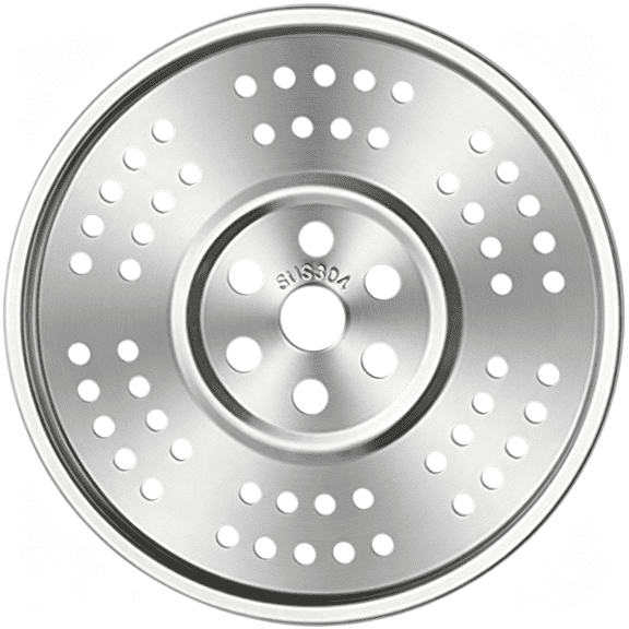 NORIZF 304 Stainless Steel Steamer Tray,Round Steaming Plate with Even Heating Holes for Pressure Cooker,Stockpots and Pans,Kitchen Cooking Utensil Stainless Steamer Tray (17.7Cm)