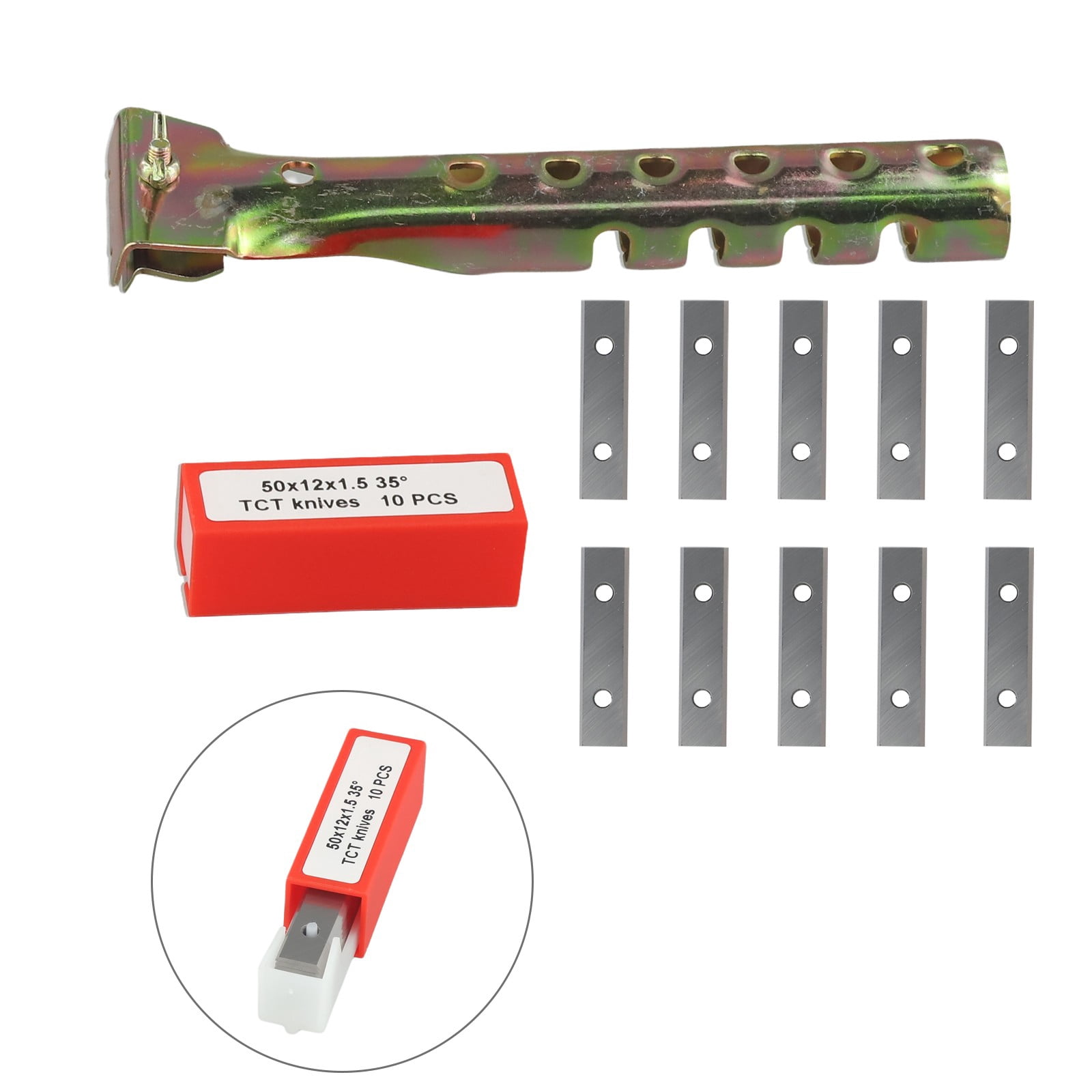 10x Paint Scraper Blades Square Carbide Inserts 50*12*1.5mm For Glue Timber Varnish Wood Stains Rust Removal Cleaning Hand-Tools